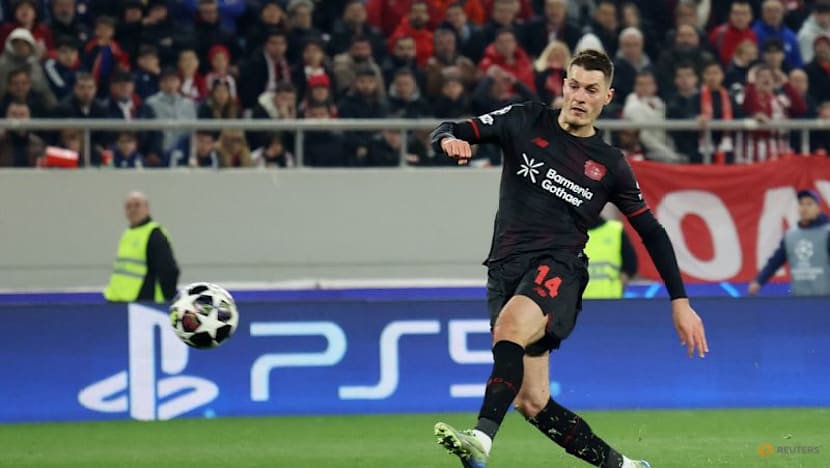 Schick quickfire double earns Leverkusen 2-0 win at Olympiacos