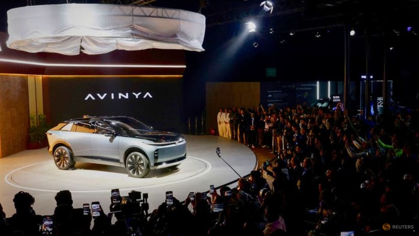 Carmakers at India auto show unveil charging network plans, new EVs Carmakers at India auto show unveil charging network plans, new EVs