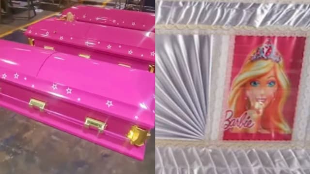 粉红芭比风潮吹入殡葬业 老板：卖到断货