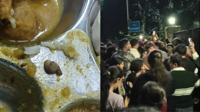 印度大学宿舍餐食出现虫子 学生抗议要求彻查