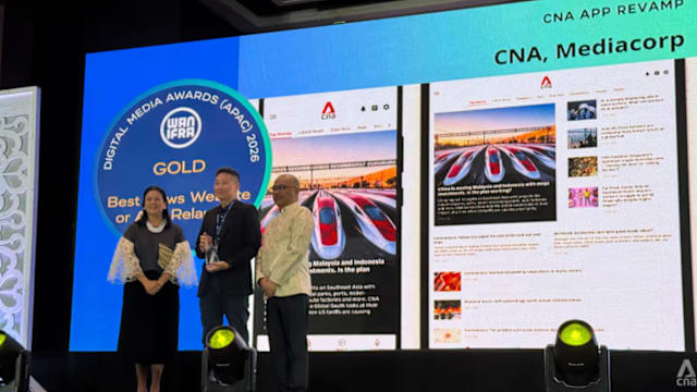 CNA改版应用程序 荣获亚洲数码媒体奖金奖