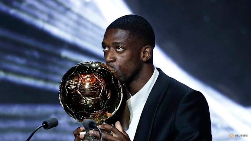 Eye on the prize: Dembele rejoices in Ballon d’Or glory