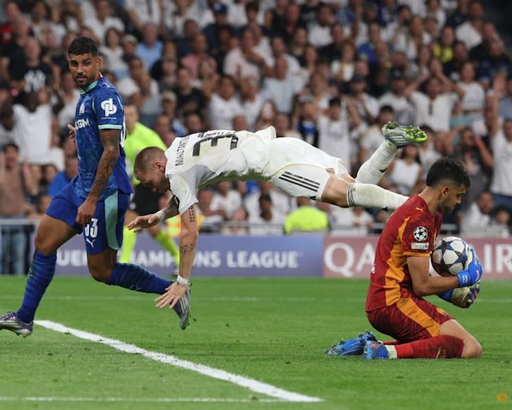 Mbappe on the spot as 10-man Real fight back to beat Marseille