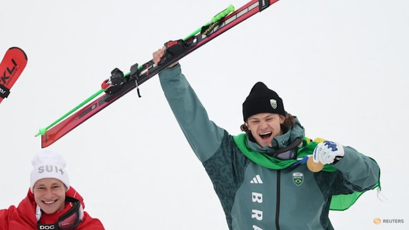 Alpine skiing-From soccer dreamer to snow king, Brazil's Pinheiro Braathen strikes gold