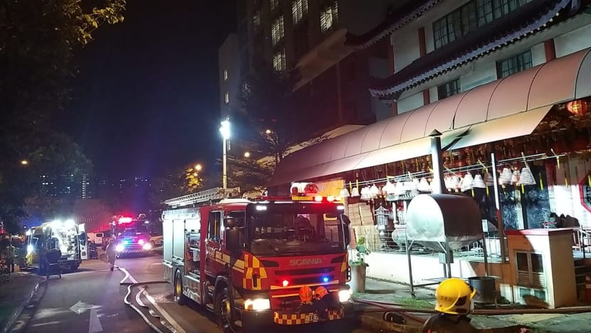 Fire breaks out at temple in Admiralty, resident from nearby elderly home taken to hospital