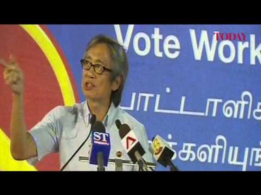 Chen Show Mao speaks at the Workers' Party rally, Punggol East by-election, Jan 23, 2013‬