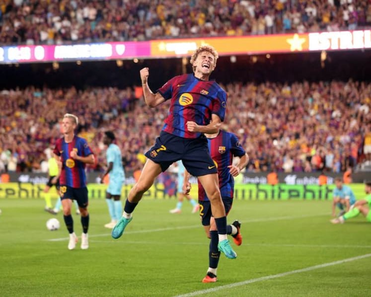Raphinha, Fermin score as Barcelona beat Athletic 2-0 in home opener