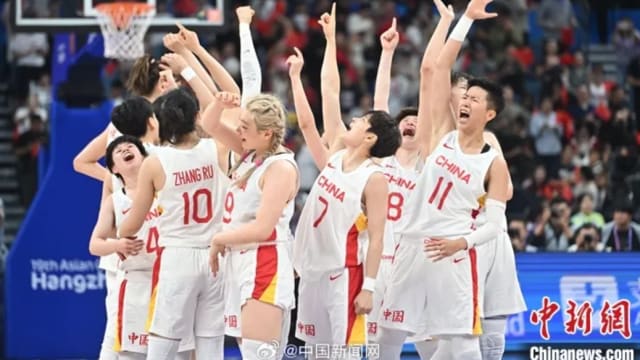 中国女子篮球队险胜日本队 卫冕亚运冠军