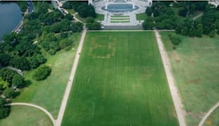 வாஷிங்டனின் National Mall பூங்காவில் மர்மமாகத் தோன்றிய '8647' குறிப்பு... அதிகாரிகள் விசாரணை