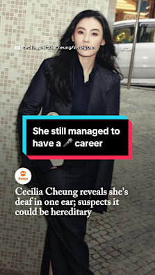 The 45-year-old revealed she learned sign language from a young age to care for her deaf-mute grandparents. #8dayssg #8dayssgasianent #ceciliacheung #张柏芝 #deaf 