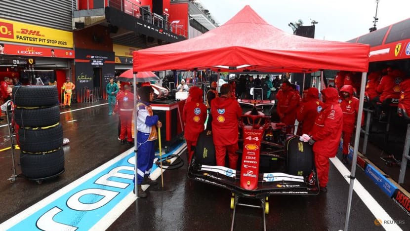 Belgian Grand Prix starts after long rain delay Belgian Grand Prix starts after long rain delay