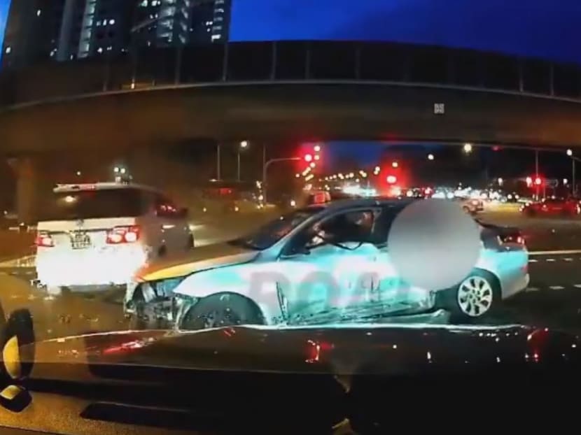 NUS student Ting Jun Heng, 24, is suing 56-year-old taxi driver Yap Kok Hua, whose taxi (pictured) and 23-year-old driver Ng Li Ning for negligence. NUS student Ting Jun Heng, 24, is suing 56-year-old taxi driver Yap Kok Hua, whose taxi (pictured) and 23-year-old driver Ng Li Ning for negligence.