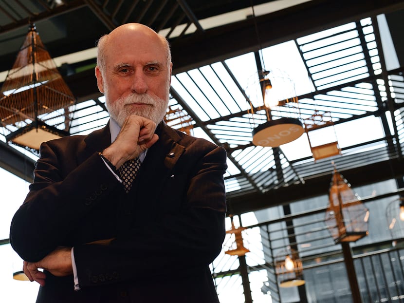 Vinton Cerf, known as the Father of the Internet as well as vice president and Chief Internet Evangelist for Google, on May 16, 2017. Photo: Robin Choo/TODAY
