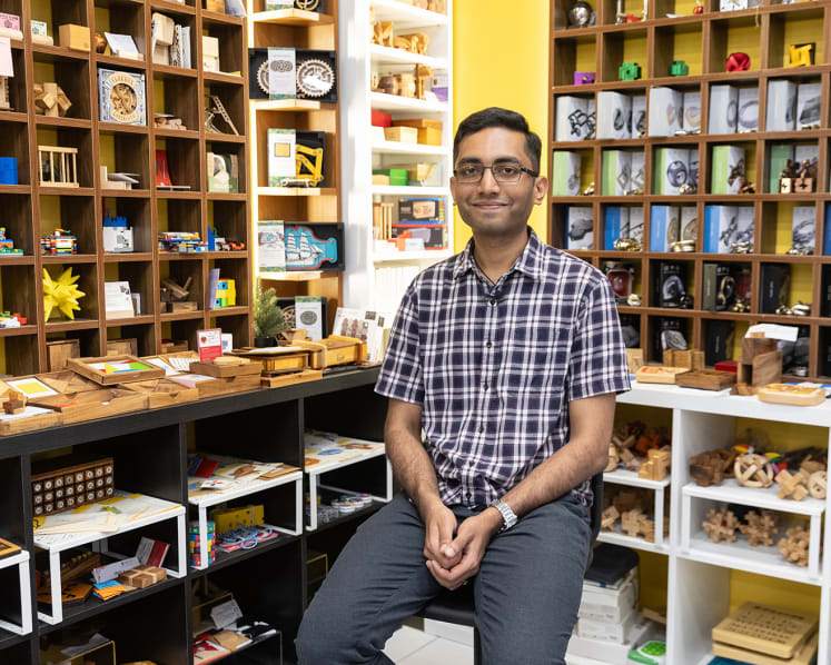 For this puzzle collector, a childhood pastime is now a way to connect with people