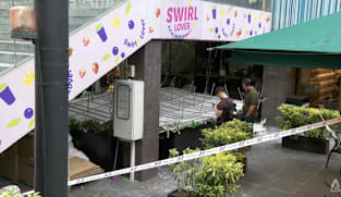 False ceiling collapses at Liat Towers; 3 people taken to hospital