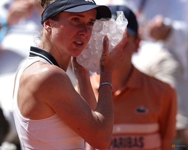 Svitolina huffs and puffs into French Open round two