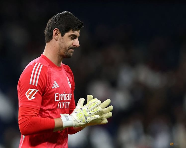 Real Madrid's Courtois sidelined for six weeks with injury