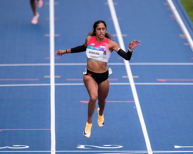 Shanti Pereira clocks season's best, books 200m semi-finals spot at Glasgow Commonwealth Games Shanti Pereira clocks season's best, books 200m semi-finals spot at Glasgow Commonwealth Games