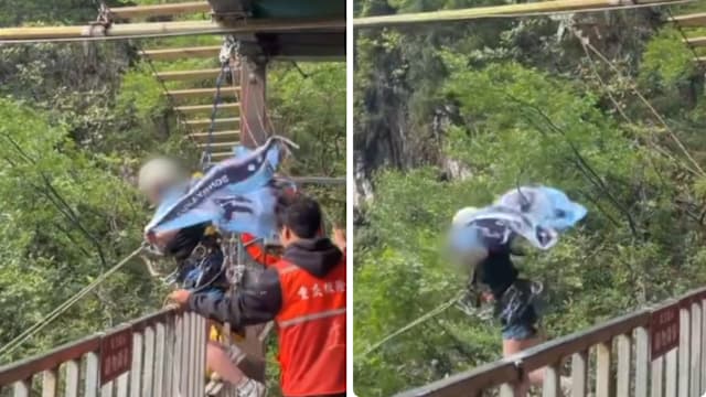 四川景区瀑布秋千绳索断裂 女游客坠亡