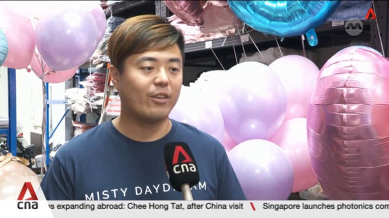 Some Singapore party suppliers say helium balloon prices up as much as 40% amid Mideast war