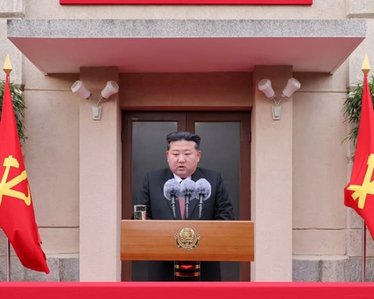 North Korea's Kim lauds ruling party as foreign delegations visit for 80th anniversary
