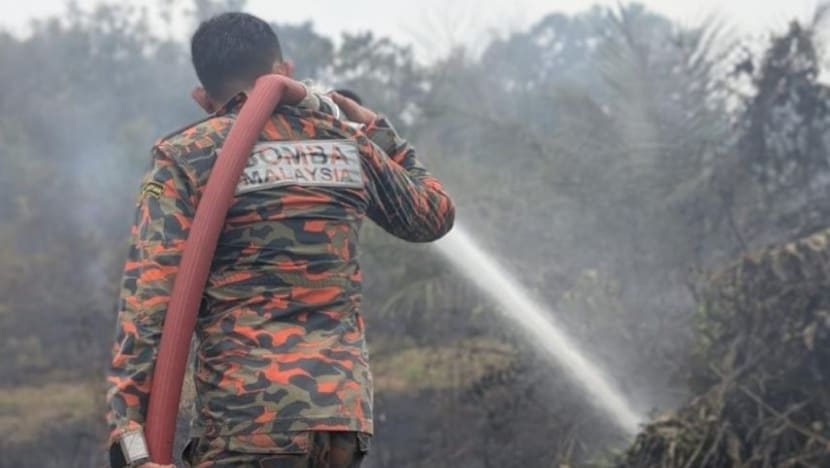 12 hektar tanah gambut di Muar terbakar