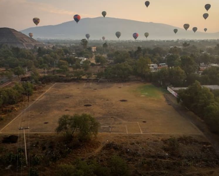 In Mexico, soccer is played wherever space permits