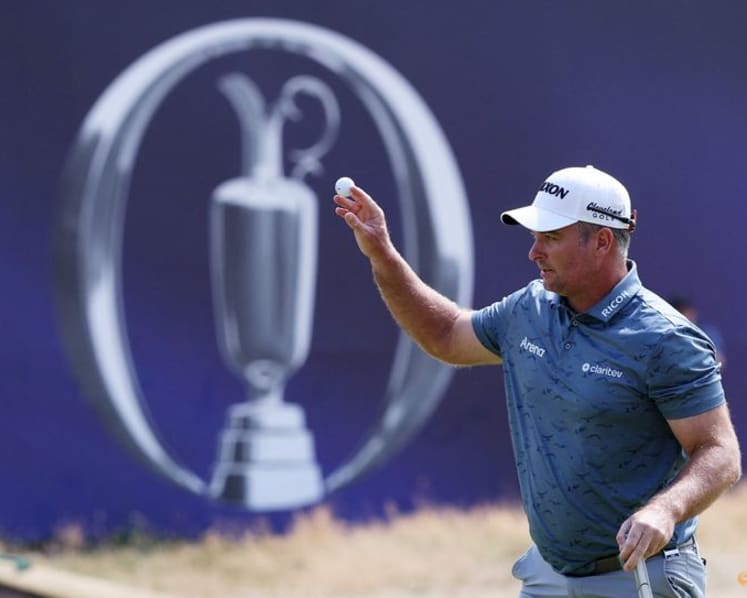 Burns seizes Open lead, DeChambeau shrugs off penalty to stay in the mix