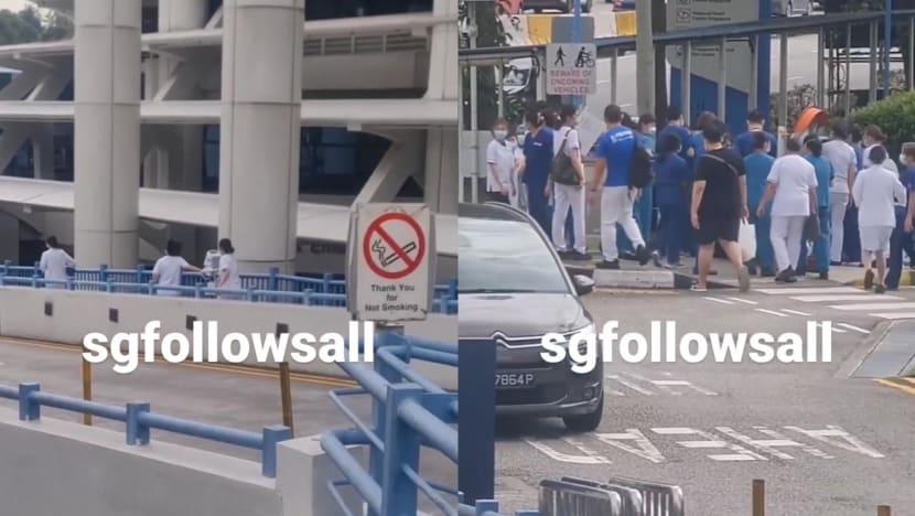 #trending: Netizens praise KKH healthcare staff after dozens seen responding swiftly to medical emergency outside hospital