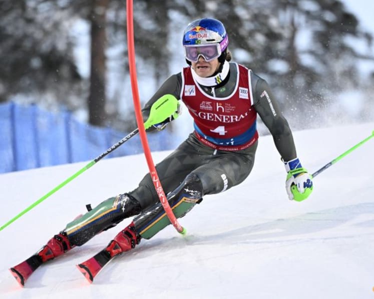 Alpine skiing-Pinheiro Braathen gives Brazil historic first World Cup win