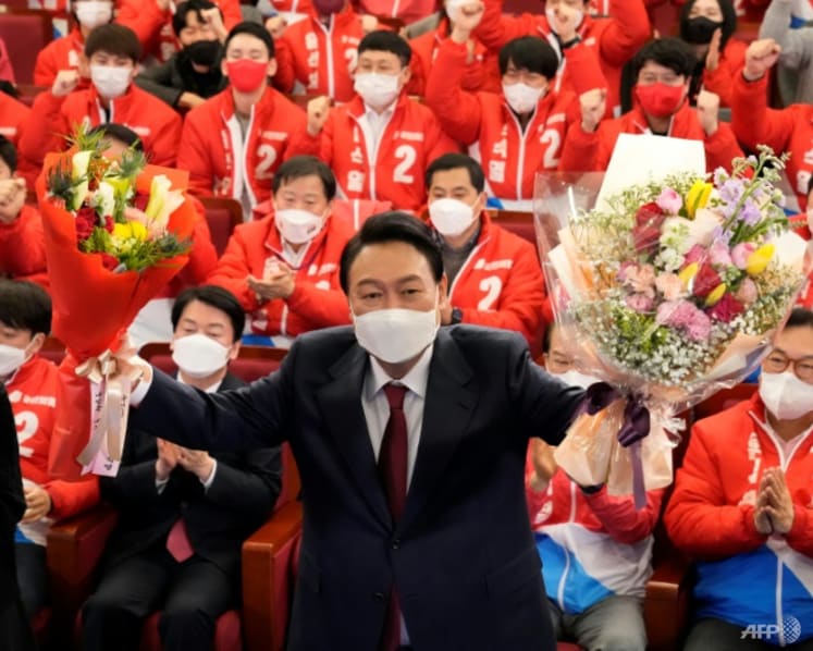 Singapore's PM Lee, President Halimah congratulate South Korea's President-elect Yoon Suk-yeol