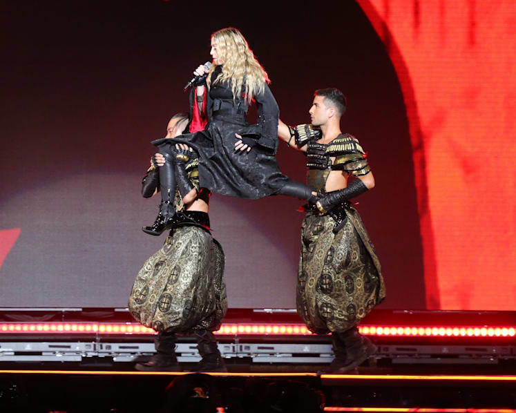 Madonna sticks to the script at her concert