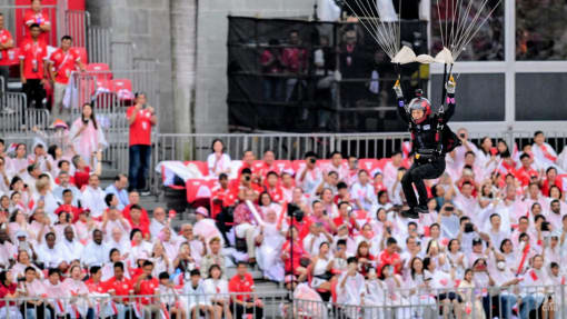 NDP 2025: Red Lions, naval divers to parachute into Padang, Marina Bay in SG60 tribute
