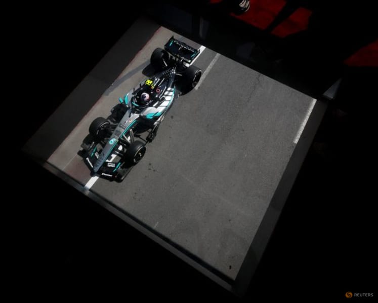 Russell tops opening Azerbaijan practice, car trouble sidelines Antonelli