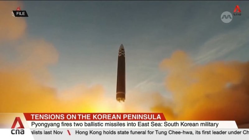 Pyongyang fires two ballistic missiles into East Sea: South Korean military