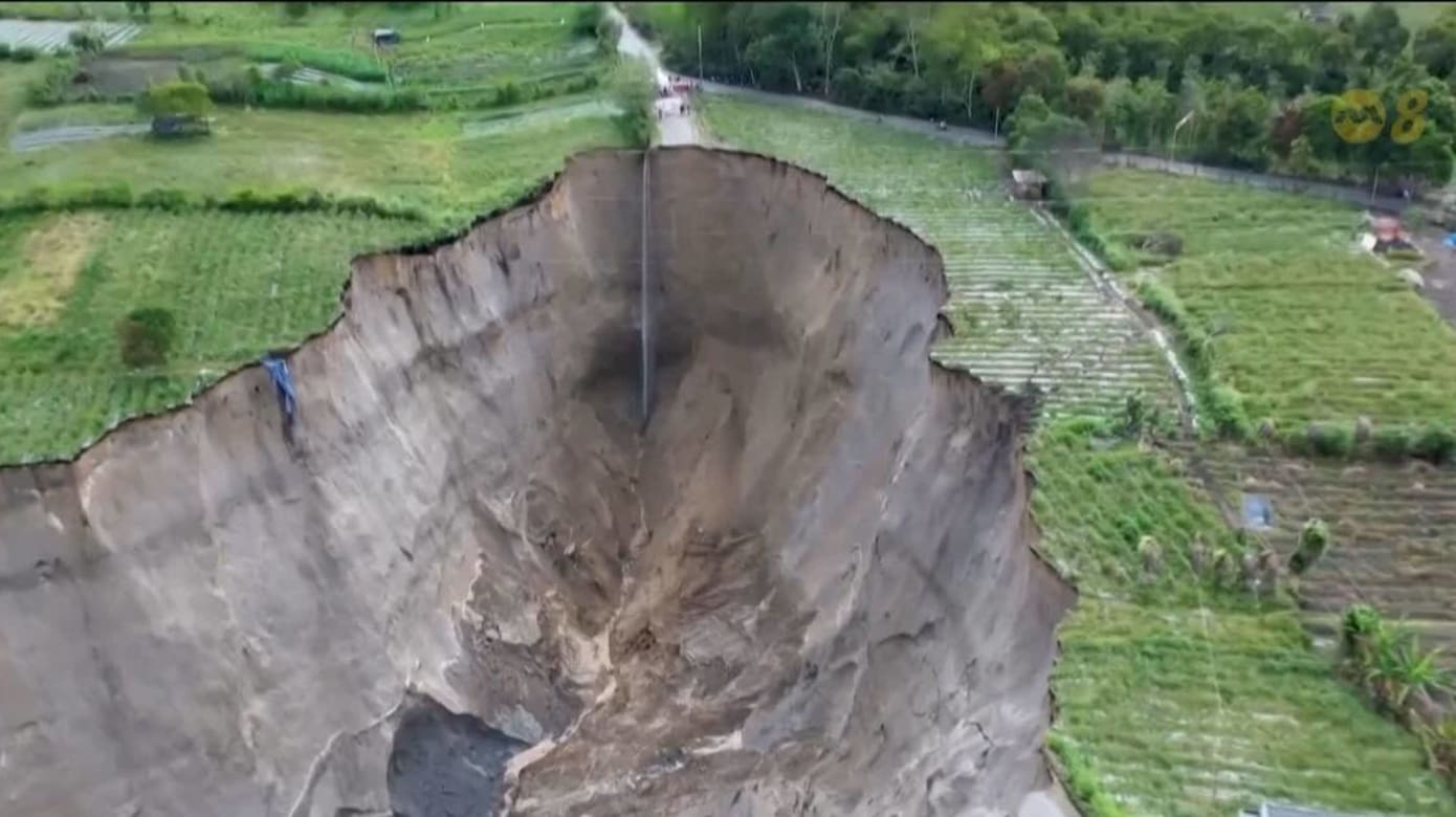 印尼亚齐地陷扩大 面积达三公顷威胁农民生计