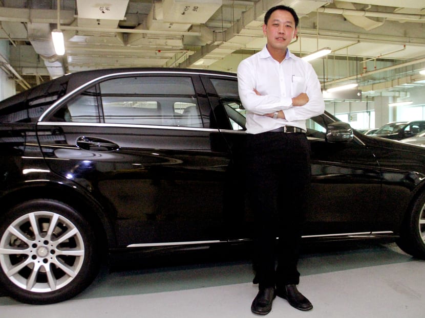 Shawn Ng, 34, Pro-term Committee Secretary of the NPHVA and a limousine driver, at the launch of National Private Hire Vehicles Association at the NTUC Centre on Wednesday, May 11, 2016. Photo: Damien Teo