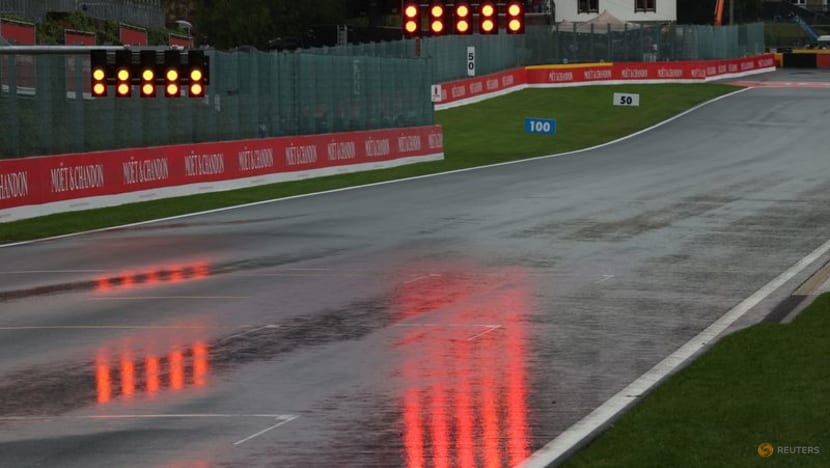 Belgian Grand Prix starts after long rain delay Belgian Grand Prix starts after long rain delay