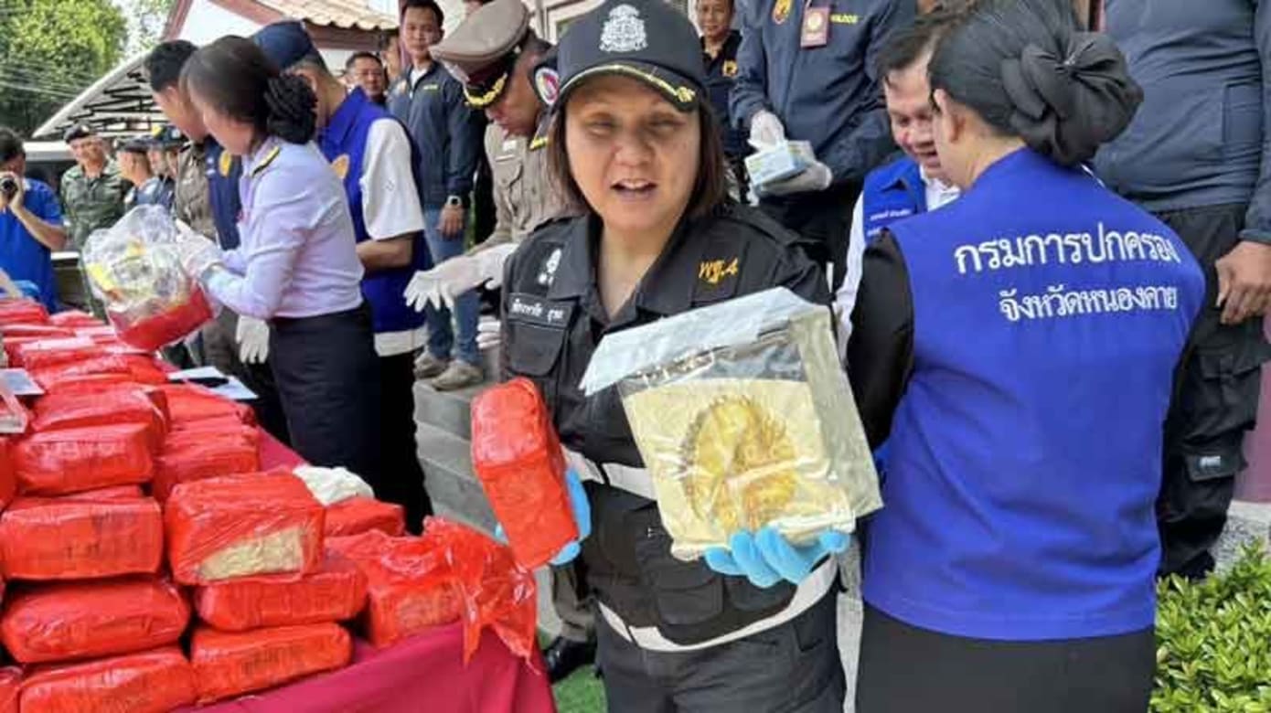 企图伪装成“榴莲干”走私入境 泰国警方查获248公斤冰毒