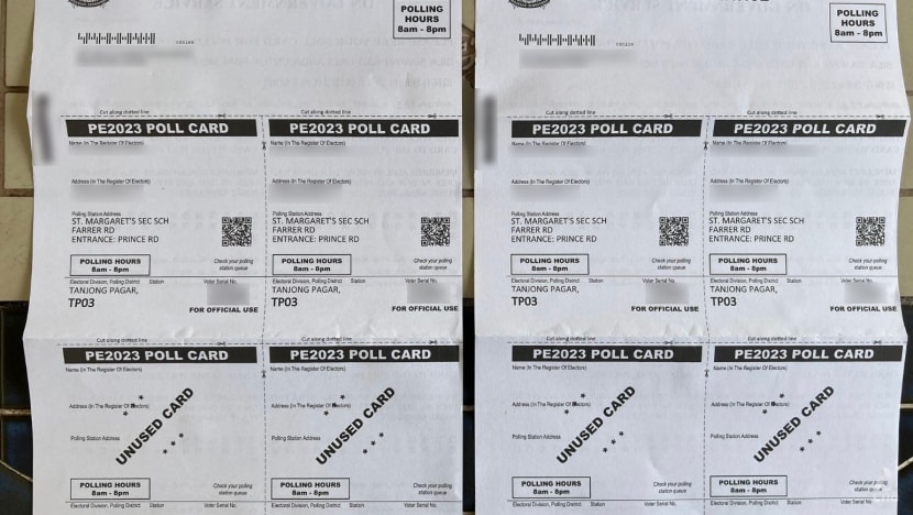 ELD apologises after nearly 10,000 voters in Tanjong Pagar GRC receive two poll cards due to printer’s error ELD apologises after nearly 10,000 voters in Tanjong Pagar GRC receive two poll cards due to printer’s error