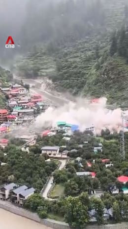 Flash flood tears through Himalayan village in India