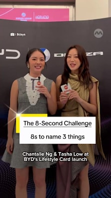 @CHANTALLE NG and @Tasha Low got some explaining to do to @Kimberly Chia 谢静仪  BYD and DENZA’s new Lifestyle Privilege Programme gives car owners perks from 88 participating brands across more than 600 touchpoints in Singapore That includes dining, travel, shopping, wellness, entertainment and more #8dayssg #8dayssglocalent #byd #sgfyp #bydlifestyle 