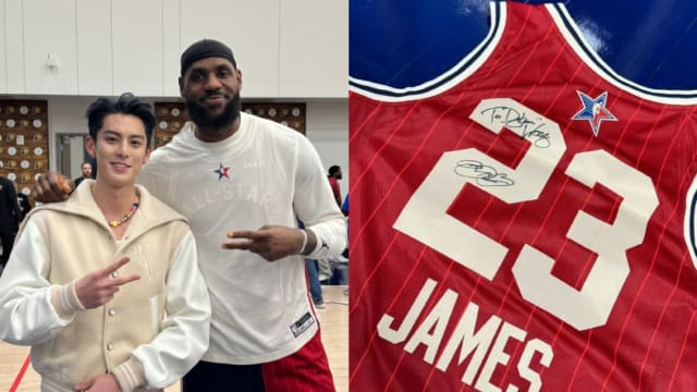 与偶像LeBron James见面　王鹤棣兴奋藏不住！