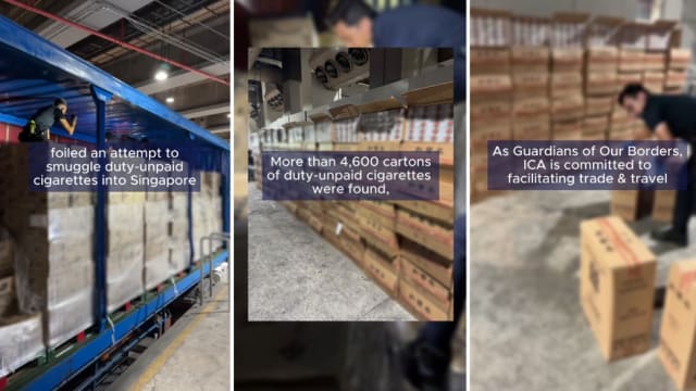 移民局在兀兰关卡破获逾4600条漏税香烟