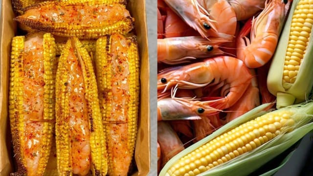 食谱：虾滑烤玉米