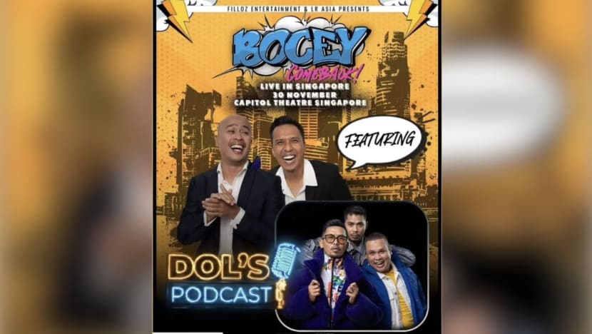 Bocey buat 'Comeback Live In SG' gabung dengan Dol's Podcast 30 Nov ini Bocey buat 'Comeback Live In SG' gabung dengan Dol's Podcast 30 Nov ini