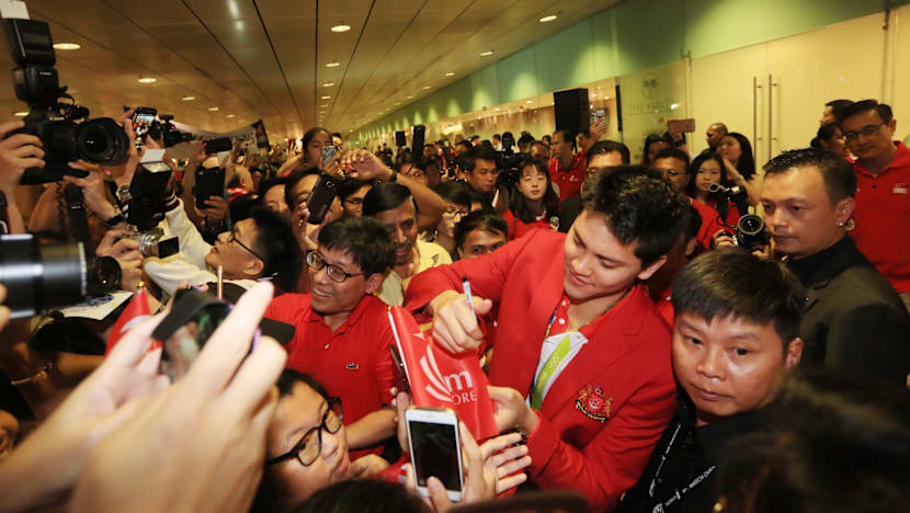 Lord of the butterfly Joseph Schooling feted like a king on return
