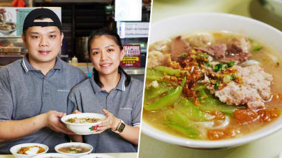 Comforting KL-Style Pork Noodles With Large Meat Patty Found At Yishun Hawker Stall