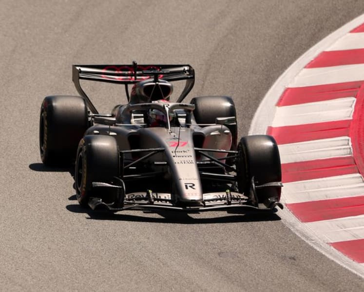 Airborne gravel blamed for Hulkenberg's Barcelona retirement