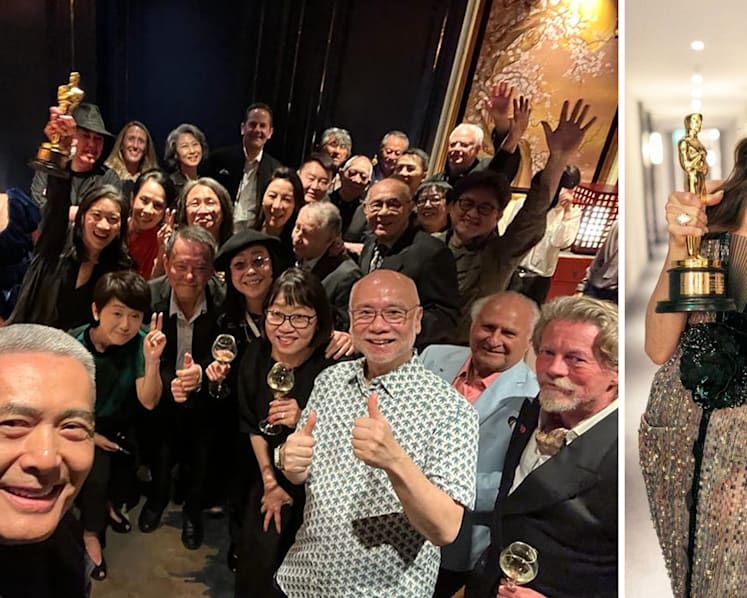 Chow Yun Fat’s epic selfie featuring “The Avengers of HK Celebrities” at Michelle Yeoh’s party goes viral